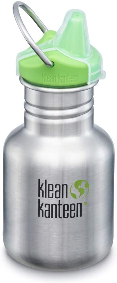 Kid Kanteen 355ml Bottle with Sippy Cap Brushed Stainless Steel