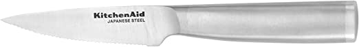 KitchenAid Gourmet Paring Knife with Blade Cover, 3.5-Inch, Stainless Steel