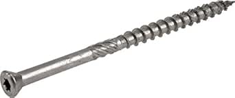 Power Pro 48641 Trim Screws, #8 x 2-1/2", Premium Outdoor Trim Screws, Rust Resistant, Stainless Steel, 1lb Box, 130 pcs