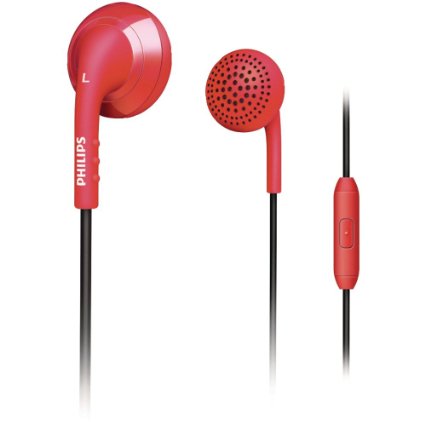 Philips SHE2675BP28 In-Ear Headset With Microphone Red