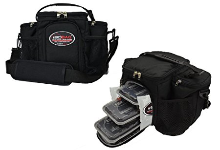 Isolator Fitness Isobag 3 Meal Management System Black/Black / Insulated Lunch Box / Insulated Lunch Bag