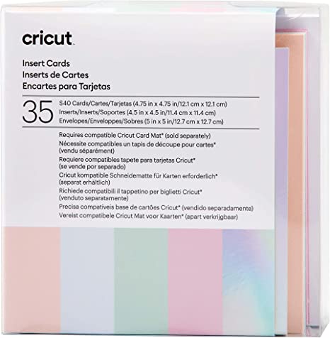 Cricut Insert Cards S40, Create Depth-Filled Birthday Cards, Thank You Cards, Custom Greeting Cards at Home, Compatible with Cricut Joy/Maker/Explore Machines, Princess Sampler (35 ct)
