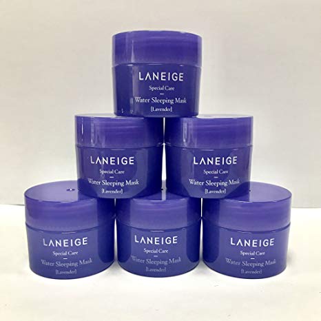 Laneige Water Sleeping Mask [Lavender] 90ml (15ml x 6ea), samples for trial