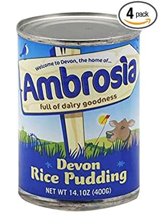 Ambrosia Devon Rice Pudding, 14.1-Ounce Can (Pack of 4)