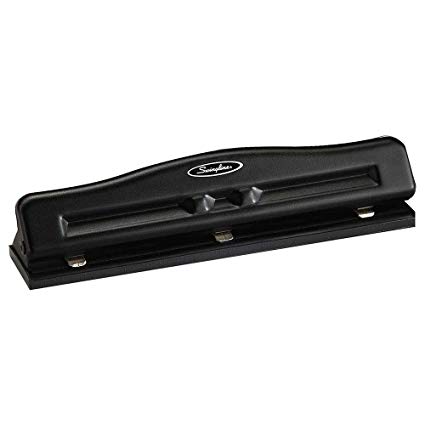 Swingline 2-3 Hole Punch, Adjustable, Commercial Hole Puncher, 11 Sheet Punch Capacity, Black (74020)