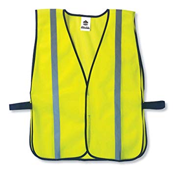 GloWear 8020HL Non-Certified Reflective High Visibility Vest, One Size, Lime