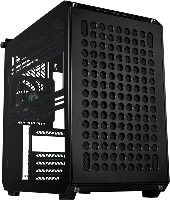 Cooler Master Qube 500 Flatpack - Mid-Tower ATX PC Case, Fully Modular, 1 x 120 mm Pre-installed SF Black Rear Fan, Vertical GPU Mount, Supports EATX Motherboard & Dual 280 mm Radiators - Black