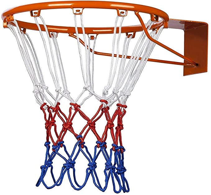 Flow.month 12 Loops Basketball net Replacement Thicker Ropes Weaved All Weather Bright Coloured Endurable Environment Friendly Polypropylene