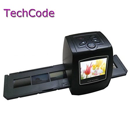 Film Slide VIEWER Scanner ,TechCode®5MP 35mm Negative Film Slide VIEWER Scanner USB Digital Color Photo Copier (Not Included SD card)