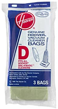 Hoover 4010005D 3 Count Type D Vacuum Bags