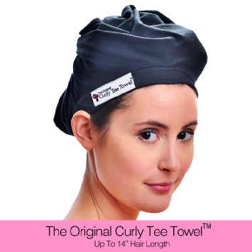 The Original Curly Tee Towel T-Shirt Hair Drying Towel Wrap (One Size Fits Most)