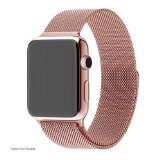 Apple Watch Band Pandawell8482 Milanese Loop Rose Gold Stainless Steel Replacement Watchband Strap Wrist Band with Adapter for 42mm Apple Watch and Sport and Edition 42mm-Rose Gold