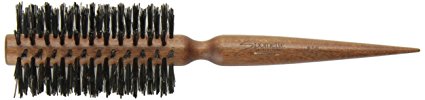 Spornette Italian 2 inch Round Boar Bristle Brush #856 with Tapered Wooden Tail Handle for Blowouts, Styling, Volumizing, & Curling Short to Medium, Thin, Thick, Straight, Curly, & Normal Hair