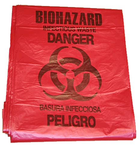 First Voice BHAZ01 5 gallon Red Biohazard Bag (Pack of 10)