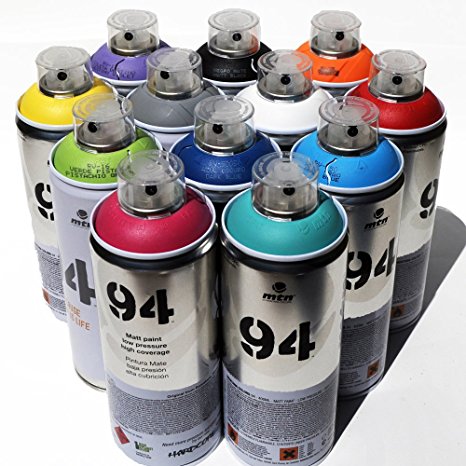 Montana MTN 94 Spray Paint 400ml Popular Colors Set of 12 Graffiti Street Art Mural Aerosol Paint Main Set 1