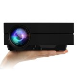 Mileagea GM60 Mini LED Projector 800480 Hd 1000 Lumens Multimedia Beamer Portable Home Theater Projector for Xmas gift