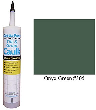 Color Fast Caulk Matched to Custom Building Products (Onyx Green Sanded)