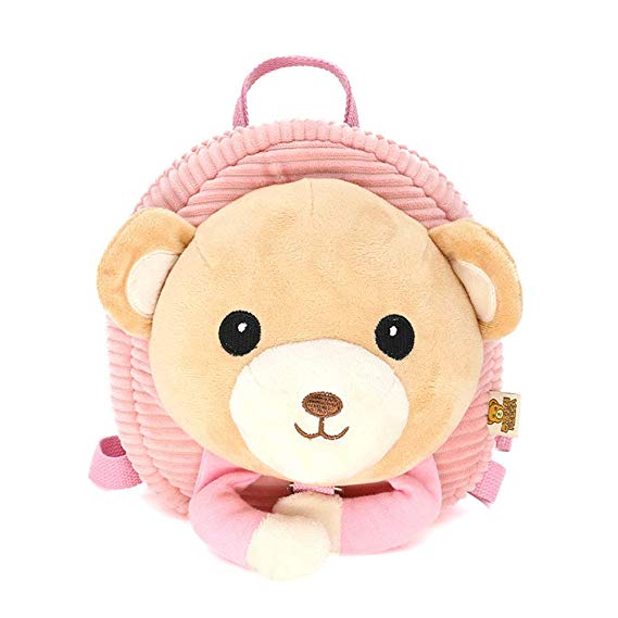 DENNOV Toddler Backpack Bag, Preschool Backpack Bag, Kids Backpack Bag, Cartoon Animal School Bag with Safety Harness Leash, for Girl and Boy 1-6 Years, Bear Design