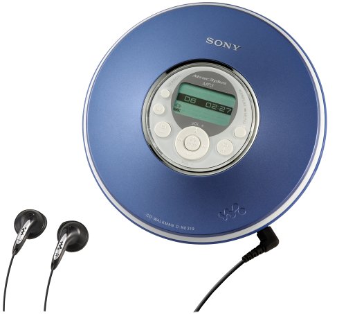 Sony D-NE319 MP3/ATRAC CD Walkman (Blue)