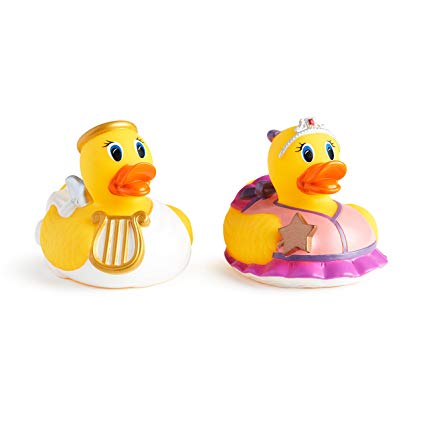 Munchkin White Hot Super Safety Bath Ducky, Princess and Angel, 2 Count