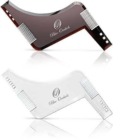 Beard Comb and Shaping Template Tool - Set of 2
