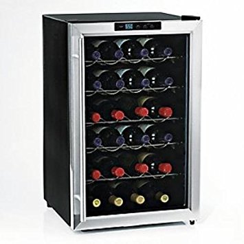 Wine Enthusiast Silent 28 Bottle Wine Refrigerator -Stainless Steel Trim