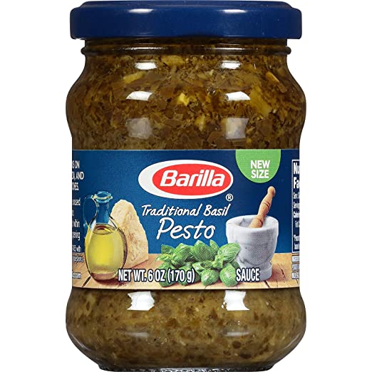 Barilla Traditional Basil Pesto Sauce, 6 Ounce (Pack of 8)