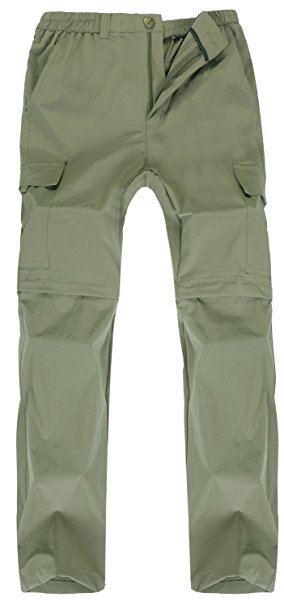 Singbring Men's Outdoor Lightweight Hiking Convertible Cargo Pants