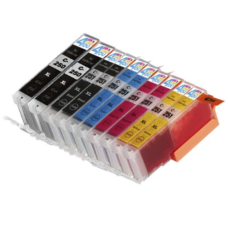 10 Pack - Compatible Ink Cartridges for Canon PGI-250 & CLI-251 XL Inkjet Cartridge Compatible With Canon Pixma MG5420 MG5450 MG5520 MG6320 MG6350 MG6420 MG7120 MX722 MX725 MX922 MX925 iX6820 iX6850 iP7220 iP7250 iP8720 iP8750
