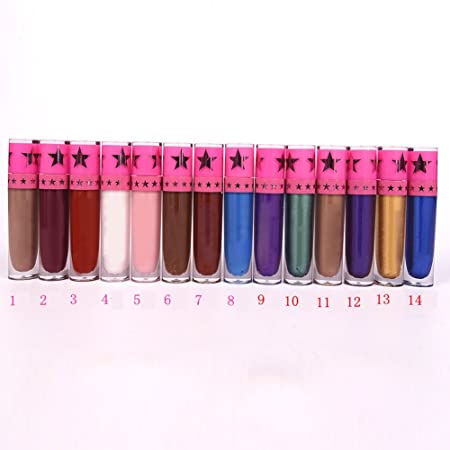 Shouhengda Long Lasting Liquid Lipstick Lip Pencil Waterproof Matte Lip Gloss Cosmetic 15 Colors Sets