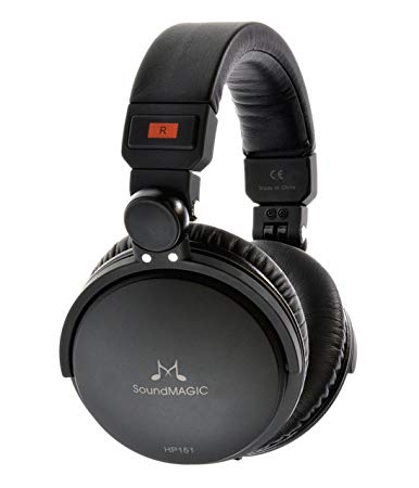 SoundMAGIC HP151-BK Over-Ear Headphones - Black