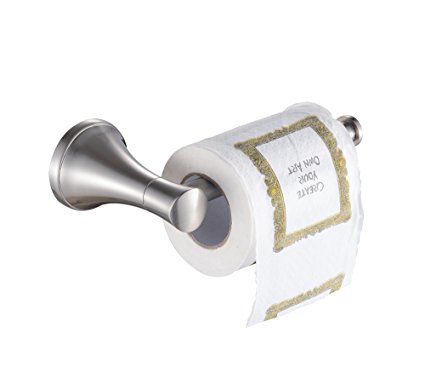 Cavoli Bathroom Paper Holder, Wall Mounted European Style Tissue Holder/Toilet Paper, Satin Nickel