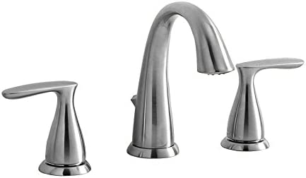 AquaSource Brushed Nickel 2-Handle Widespread WaterSense Bathroom Faucet (Drain Included)