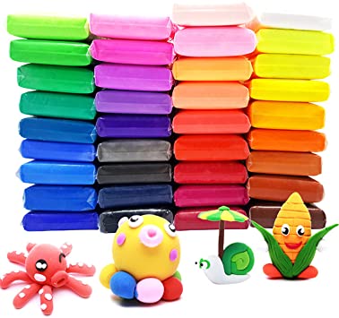 36 Colors Air Dry Clay, Magic Clay Artist Studio Toy, Creative Art DIY Crafts,Kids Gift for Boys and Girls