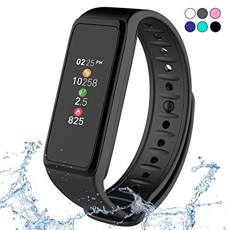 MyKronoz ZeFit3 - Activity Tracker with Color Touchscreen and Smart Notifications (Black/Black)