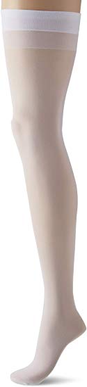 Dreamgirl Women's Sheer Thigh-High Stockings with Backseam