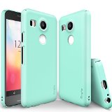 Nexus 5X Case Ringke SLIM Mint Ultra Thin FREE Screen Protector Side to Side Edge Coverage Natural Grip Tailored Cutouts Scratch Resistant Protective Hard PC Cover for Google Nexus 5X 2015