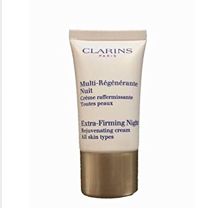 Clarins Extra-Firming Night Rejuvenating Cream - All Skin Types - 0.5 Ounce Travel Size