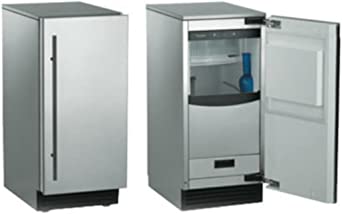 Scotsman SCN60GA-1SS 15" Brilliance Outdoor Ice Machine with Gravity Drain Nugget Ice Cubes, 80 lbs in Stainless Steel