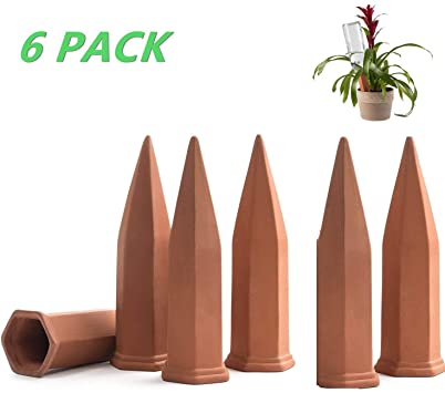 Plant Self Watering Spikes Wine Bottle Stake Automatic Terracotta Watering Stakes for Vacation Plant Watering Device Self Irrigation Watering System for Indoor & Outdoor Plants