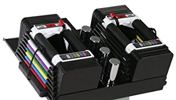 PowerBlock Personal Trainer Adjustable 2.5 to 50-Pounds per Dumbbell Set