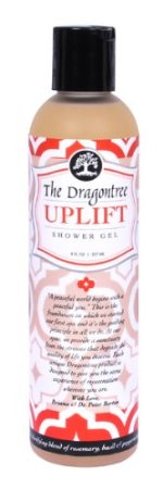 Natural Aromatherapy Body Wash - (Uplift) - A Clarifying Blend of Rosemary, Basil & Peppermint - Contains Essential Oils to Keep Your Skin Moisturized and Healthy - A Shower Gel By The Dragontree