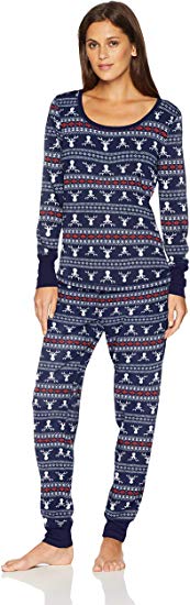 Amazon Brand - Mae Women's Sleepwear Thermal Pajama Set