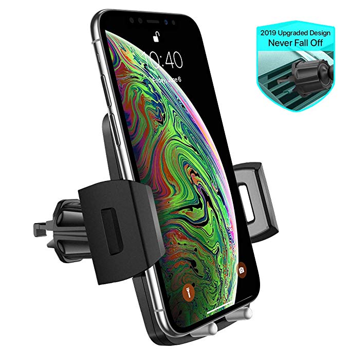 Air Vent Car Phone Mount,Miracase Universal Vehicle Cell Phone Holder for Car with 360 Degrees Rotation Compatible for iPhone Xs/Xs Max/XR/X/8/8 Plus/7/7 Plus, Galaxy S10/S10 /S9/S9  and More (Gray)