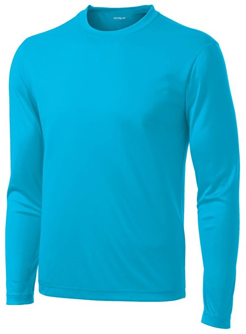 DRI-EQUIP Youth Long Sleeve Moisture Wicking Athletic Shirts. Youth Sizes XS-XL