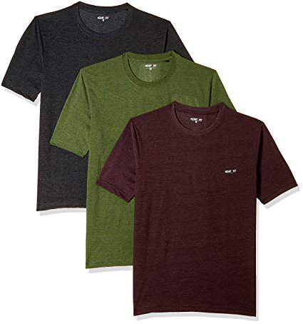 Newport Men's Plain Regular Fit T-Shirt (Pack of 3)