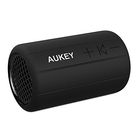 AUKEY Portable Bluetooth Speaker, Wireless Speaker with Bike Mounting Strap, Water & Shock Resistant for iPhone, iPad, Samsung & More