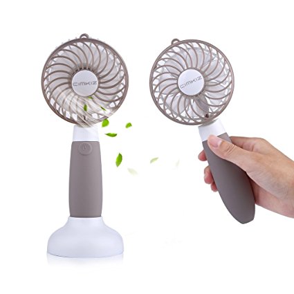 Handheld Fan Personal Mini USB Table Fan with 5 Adjustable Angles for Home Office Travel and Outdoor Activities (3 Speeds) -Grey