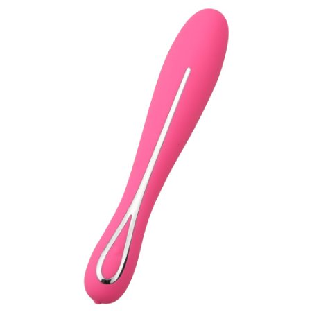 Lavani Waterproof Vibrator Sex Toy for Women, Quiet, USB Rechargeable -5 Vibrations, 100% Silicone (Pink)