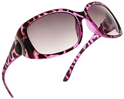 Womens Bifocal Sunglasses Sun Readers Stylish Leopard Print Glasses